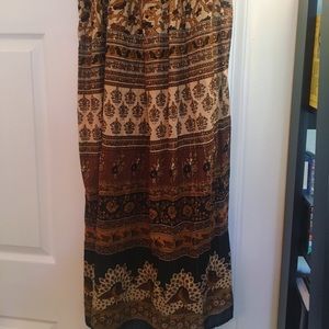 Forever 21 bohemian maxi skirt